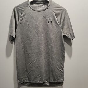 Under Armour Men's Heather Gray Short Sleeve Tee